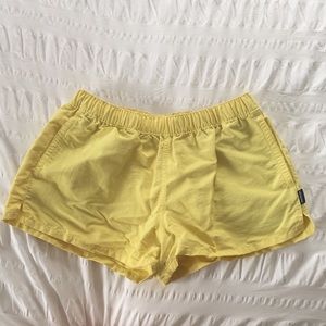 Banana yellow Patagonia baggies shorts